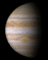 Pastel of Jupiter.