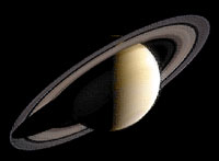 Pastel of Saturn.